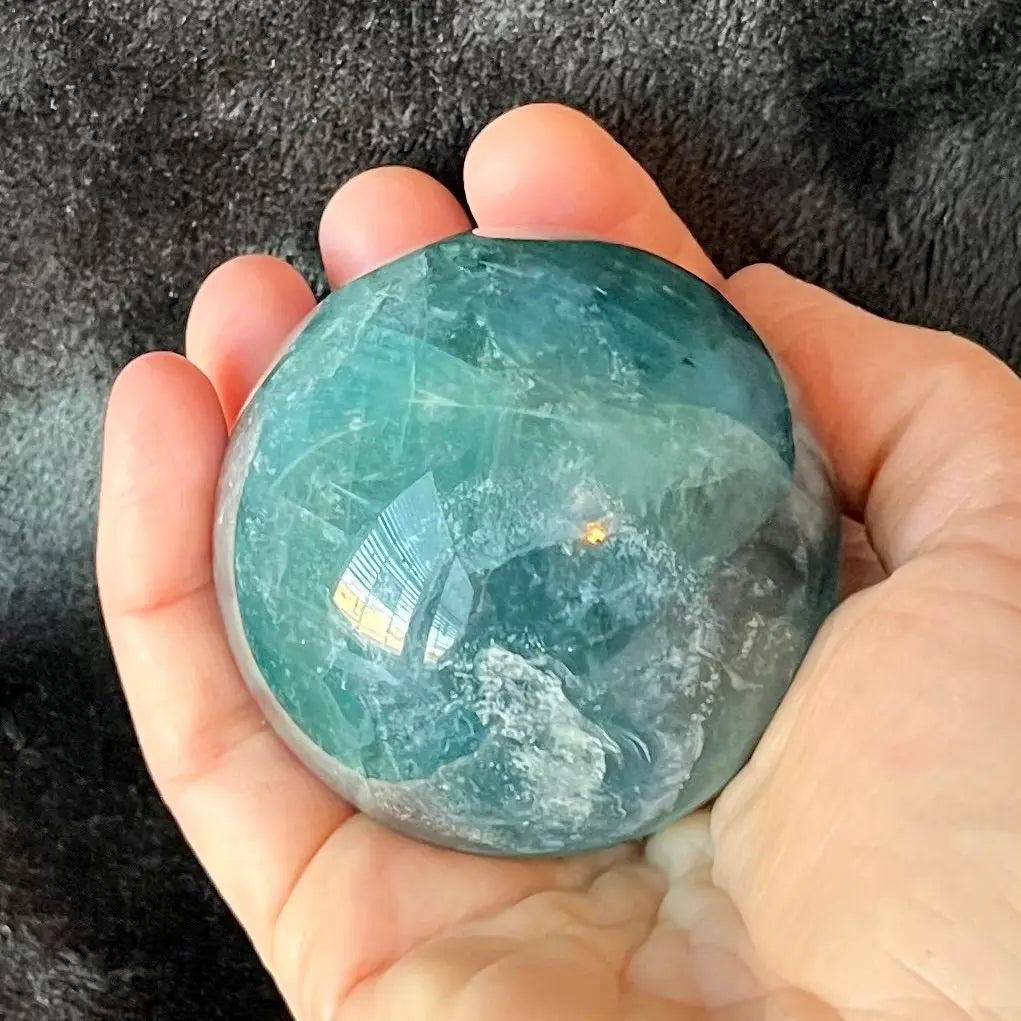 Blue Fluorite Sphere (Approx. 60-65mm) 1671 Shop Wholesale Crystals