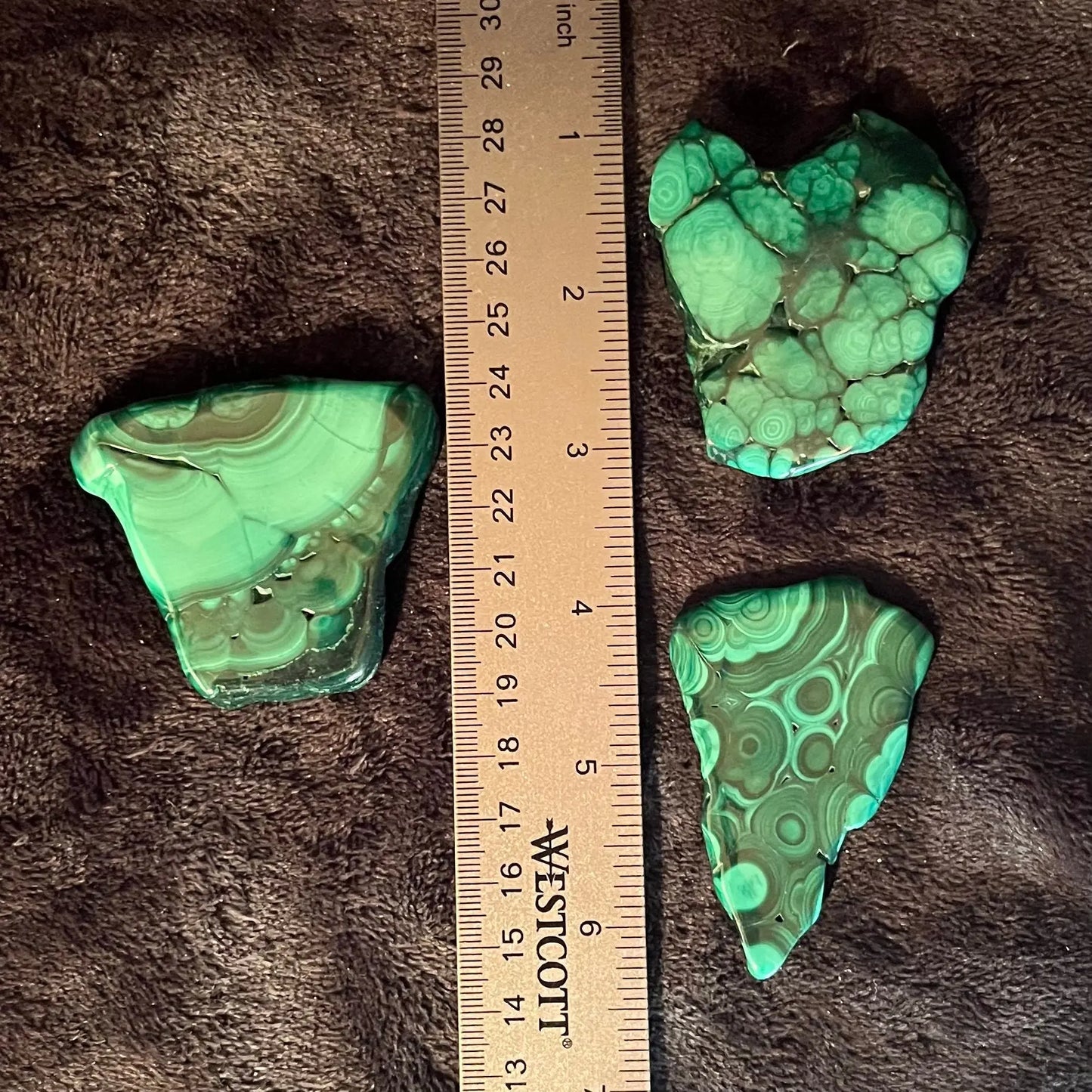 Malachite Polished Slab (Approx. 2” - 2 1/2”) 0222 Shop Wholesale Crystals