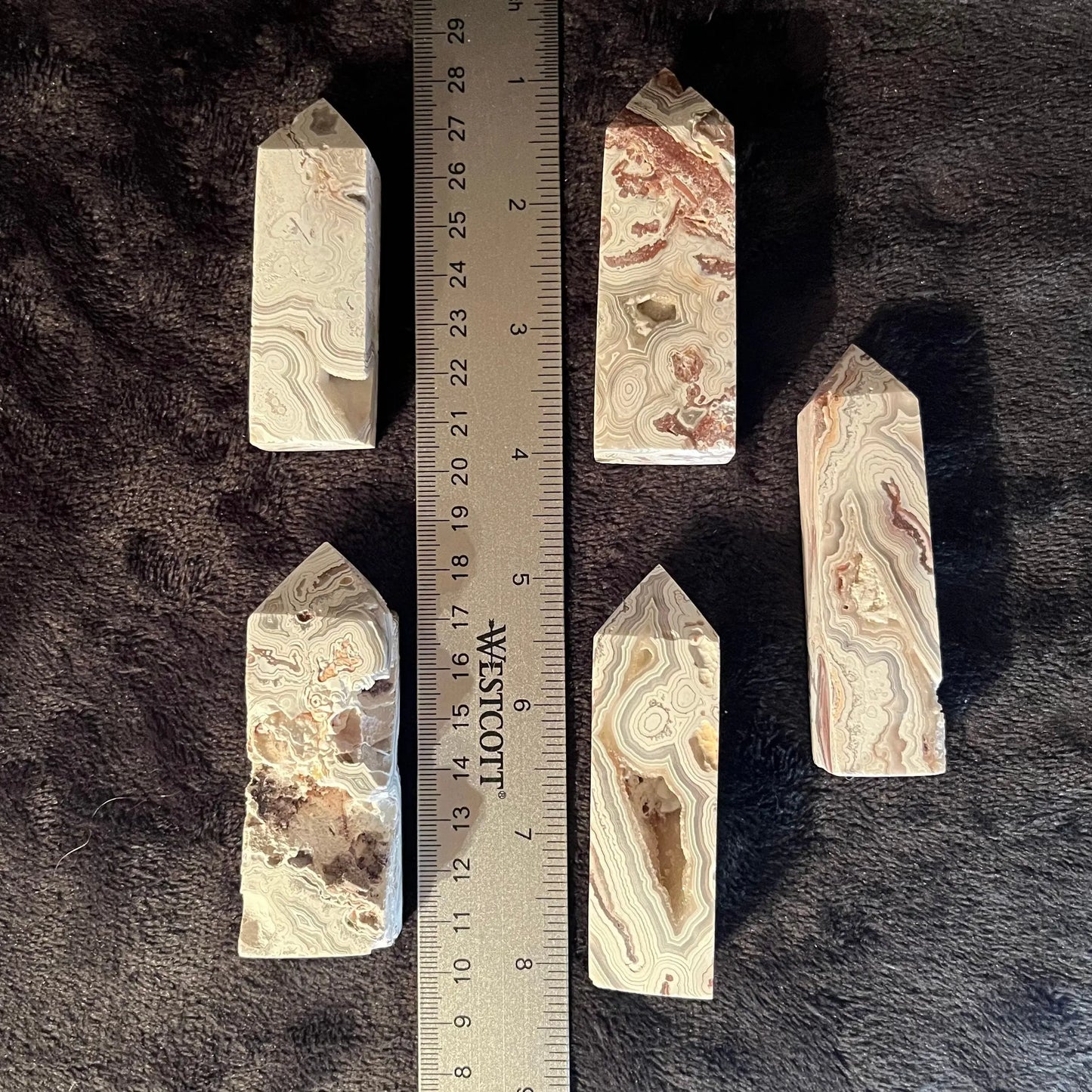 Mexican Agate Obelisk (Approx. 2 3/4” - 3 1/2”) 0900 Shop Wholesale Crystals