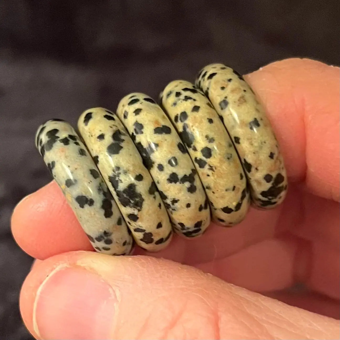 Dalmatian Jasper Ring Size 8 RNG-0003 Shop Wholesale Crystals
