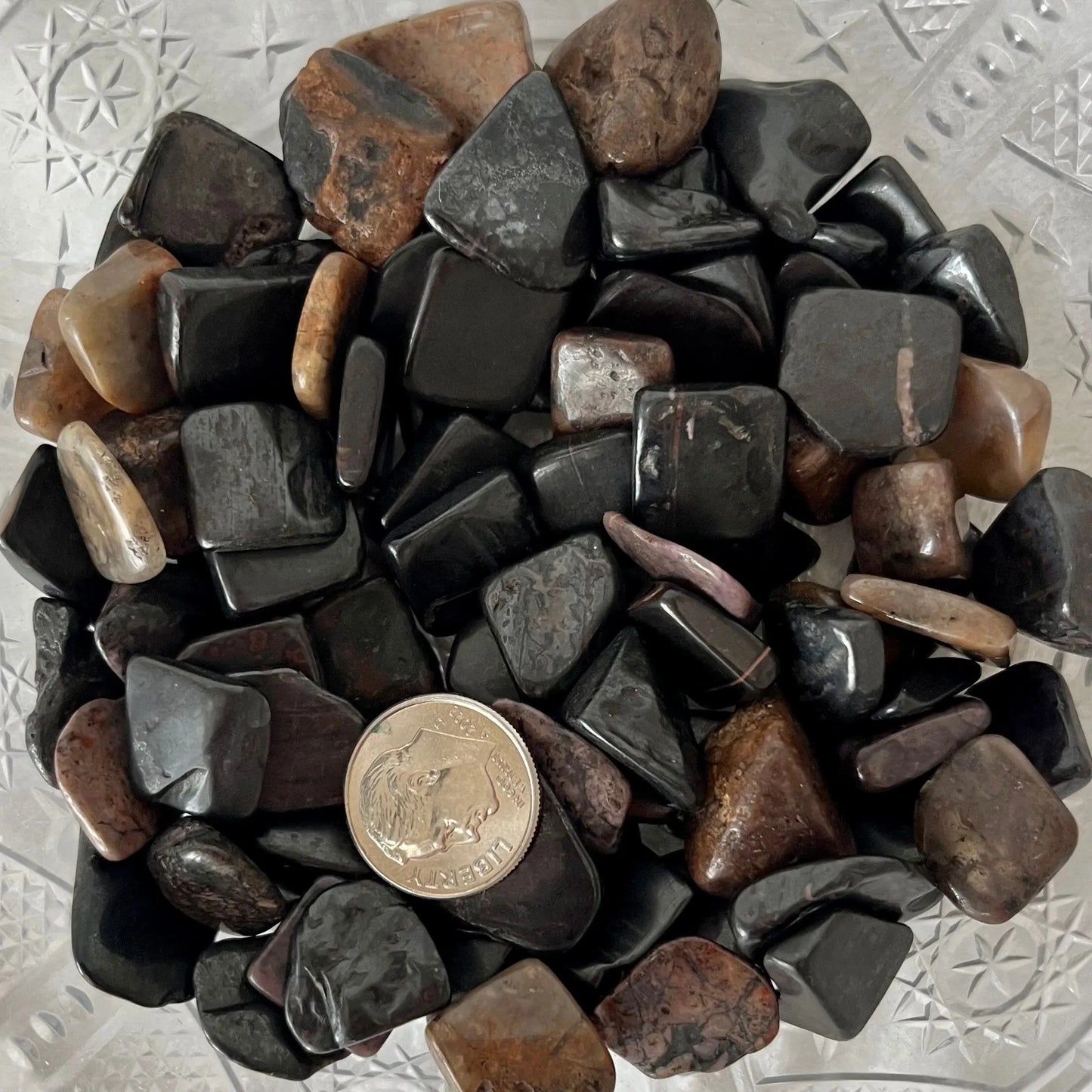 Black Sugilite Tumbled Stone (Approx. 1/2” - 3/4”) 0607 Shop Wholesale Crystals