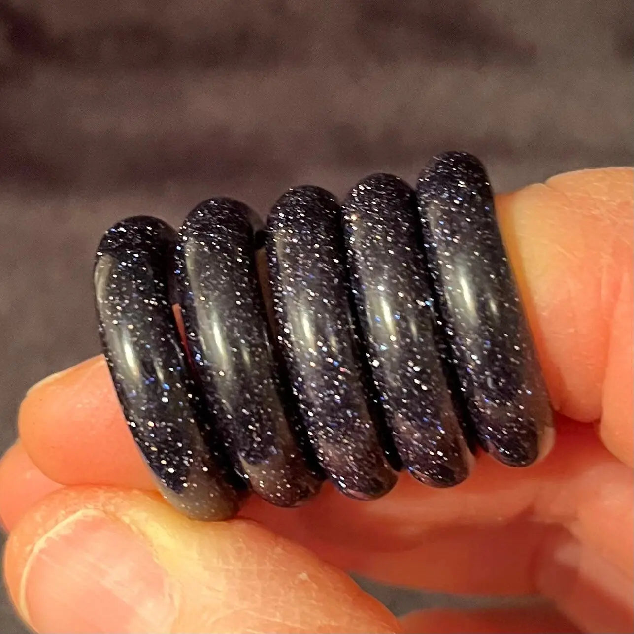 Blue Goldstone Ring Size 8 RNG-0059 Shop Wholesale Crystals