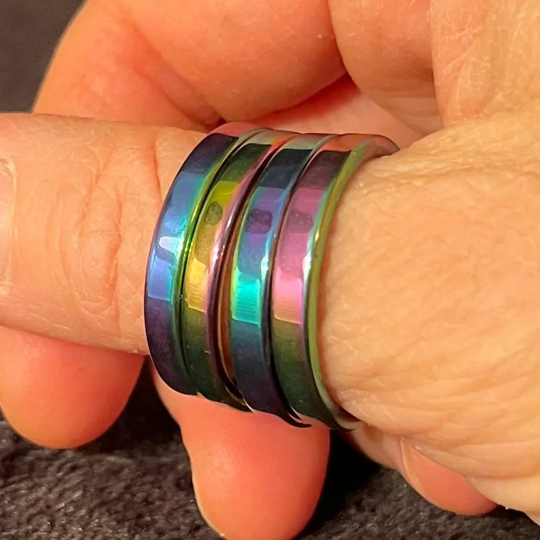 Tanzin Aura Hematite Ring Size 13 RNG-0056 Shop Wholesale Crystals