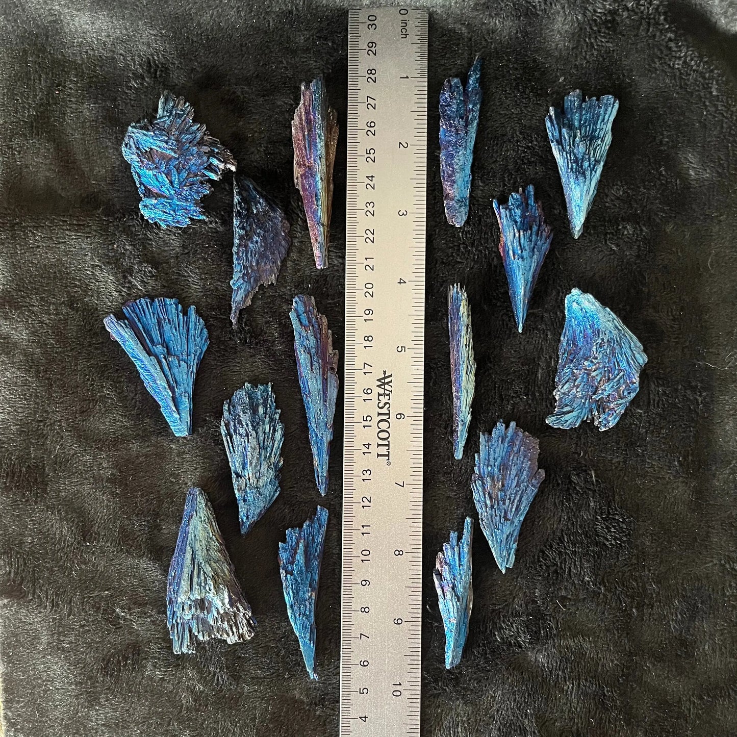 Electric Blue Aura Kyanite Blade (Approx. 1 3/4” - 2 1/2”) 1235 Shop Wholesale Crystals