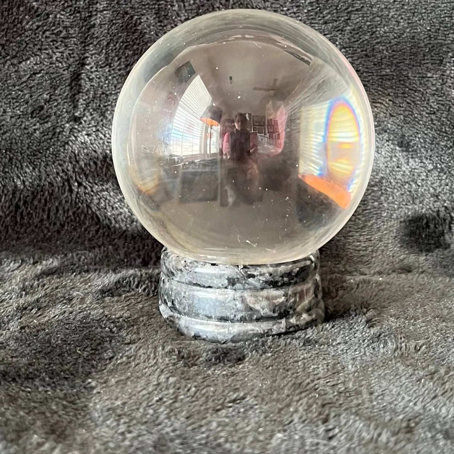 Larvikite Sphere Stand (Approx 50mm) 1547 Shop Wholesale Crystals