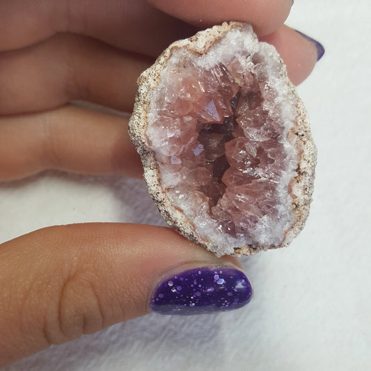 Pink Amethyst Choique Mine ( Approx. 1 1/2") Pehuenches - Neuquén Argentina, Heart Healing, Gift Item CRY-0008 Shop Wholesale Crystals