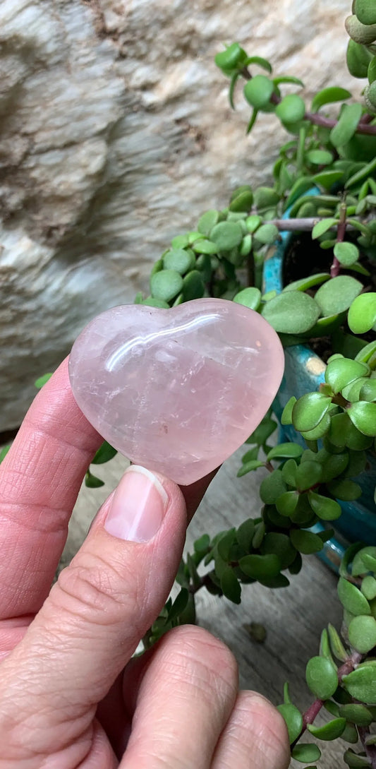 Rose Quartz Puffy Heart (Approx. 2” wide), Heart Healing, Love Stone Gift Item, Compassion HRT-0043 Shop Wholesale Crystals