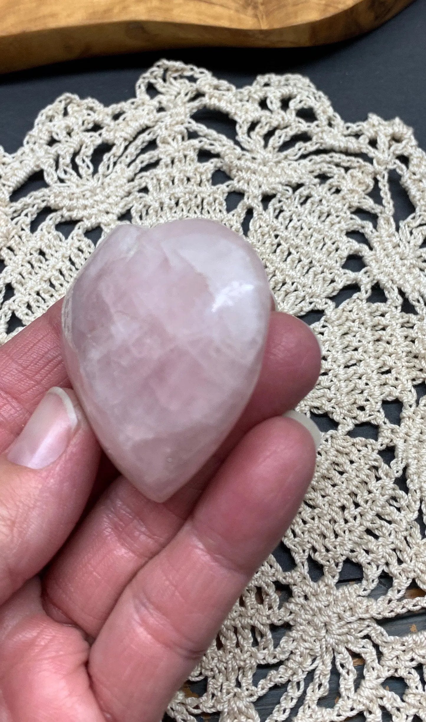 Rose Quartz Puffy Heart (Approx. 2 1/4” wide), Heart Healing, Love Stone Gift Item, Compassion HRT-0042 Shop Wholesale Crystals