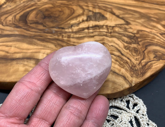 Rose Quartz Puffy Heart (Approx. 2” wide), Heart Healing, Love Stone Gift Item, Compassion HRT-0039 Shop Wholesale Crystals