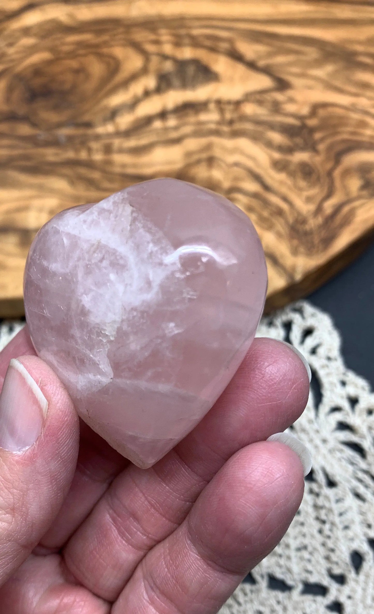 Rose Quartz Puffy Heart (Approx. 2” wide), Heart Healing, Love Stone Gift Item, Compassion HRT-0038 Shop Wholesale Crystals