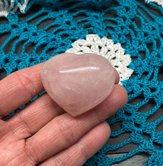 Rose Quartz Puffy Heart (Approx. 2” wide), Heart Healing, Love Stone Gift Item, Compassion HRT-0037 Shop Wholesale Crystals