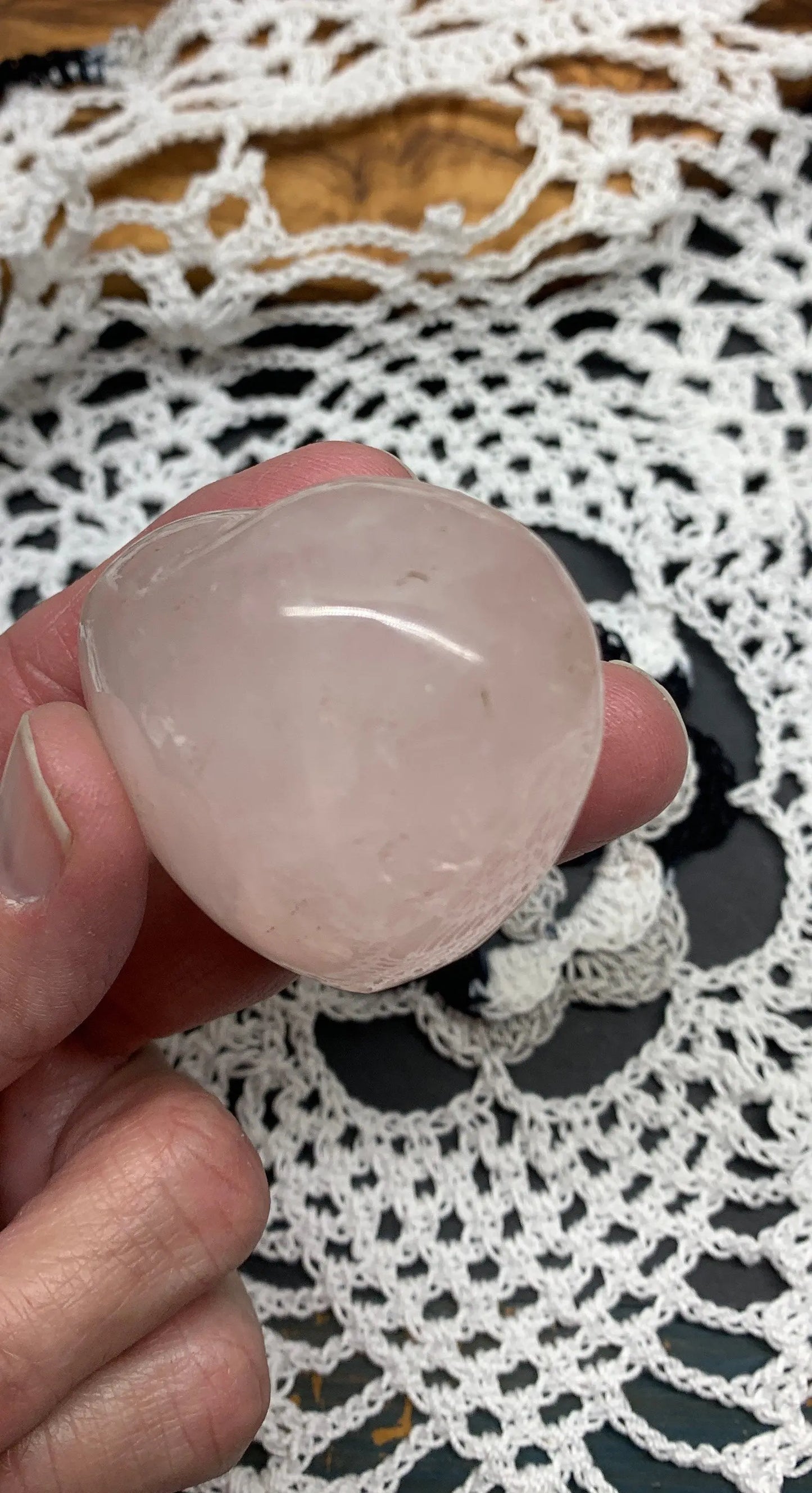 Rose Quartz Puffy Heart (Approx. 2 1/2” wide), Heart Healing, Love Stone Gift Item, Compassion HRT-0032 Shop Wholesale Crystals