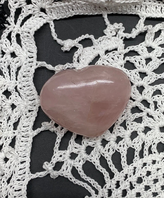 Rose Quartz Puffy Heart (Approx. 2 1/2” wide), Heart Healing, Love Stone Gift Item, Compassion HRT-0030 Shop Wholesale Crystals