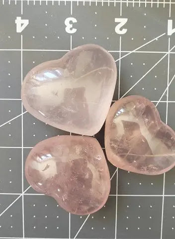 Rose Quartz Heart (Approx. 1 3/4" wide) HRT-003 Shop Wholesale Crystals