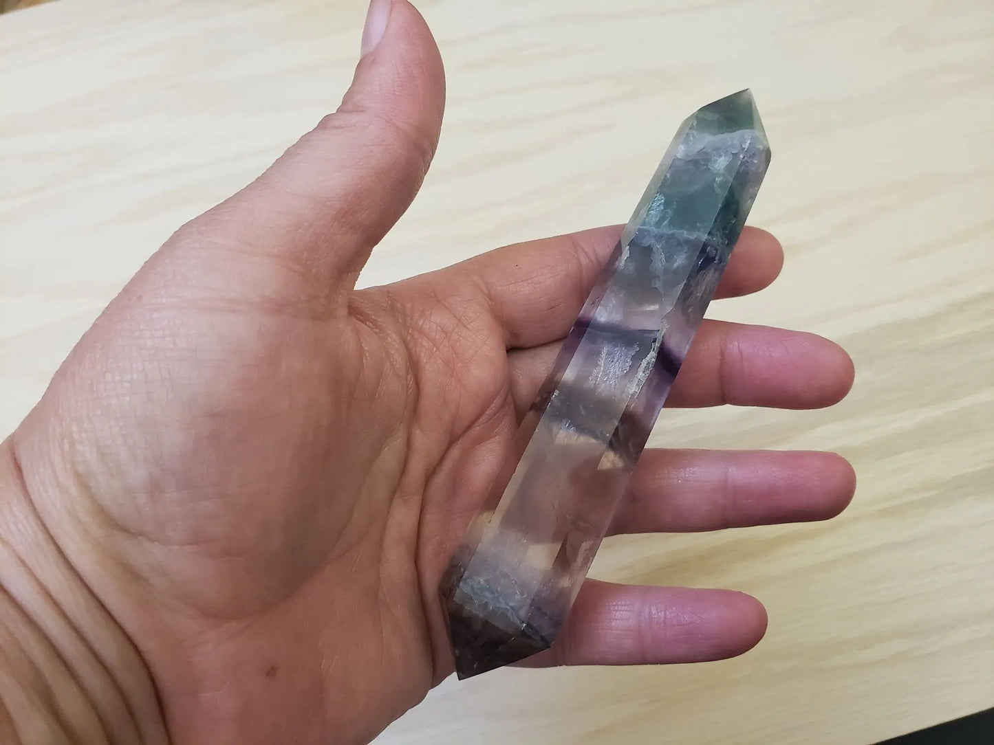 Rainbow Fluorite Wand (5 1/4" x 1") WND 002 Shop Wholesale Crystals