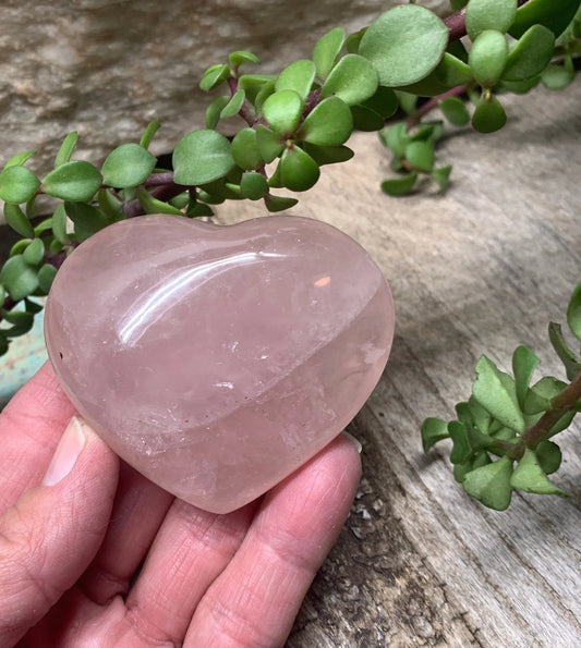 Rose Quartz Puffy Heart (Approx. 2 1/2” wide), Heart Healing, Love Stone Gift Item, Compassion HRT-0030 Shop Wholesale Crystals