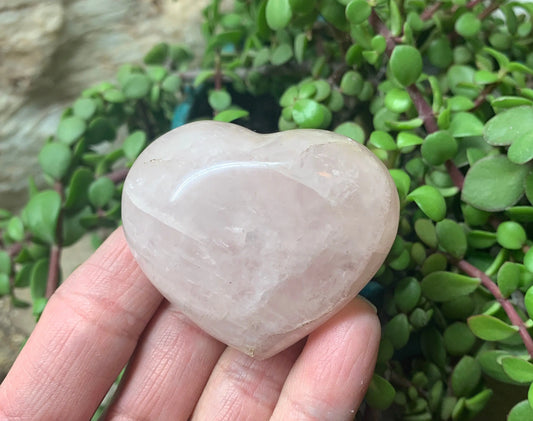Rose Quartz Puffy Heart (Approx. 2” wide), Heart Healing, Love Stone Gift Item, Compassion HRT-0034 Shop Wholesale Crystals