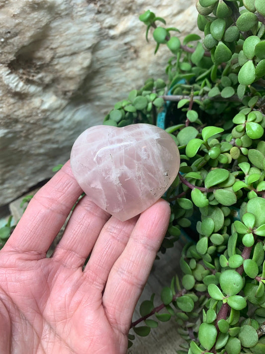 Rose Quartz Puffy Heart (Approx. 2 1/4” wide), Heart Healing, Love Stone Gift Item, Compassion HRT-0028 Shop Wholesale Crystals