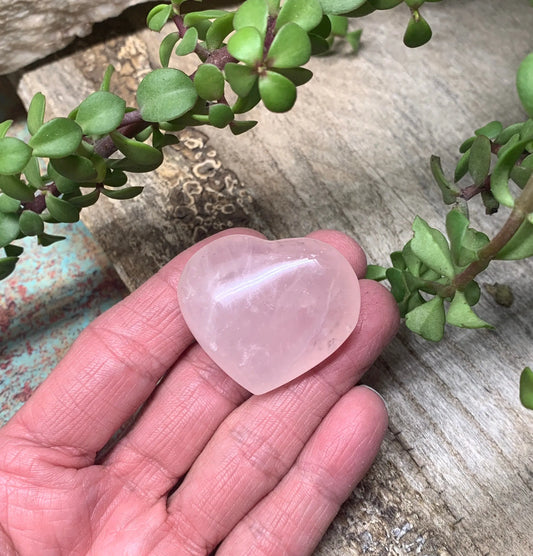 Rose Quartz Puffy Heart (Approx. 1 3/4” wide), Heart Healing, Love Stone Gift Item, Compassion HRT-0020 Shop Wholesale Crystals