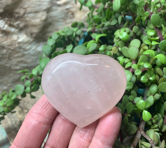 Rose Quartz Puffy Heart (Approx. 2” wide), Heart Healing, Love Stone Gift Item, Compassion HRT-0016 Shop Wholesale Crystals