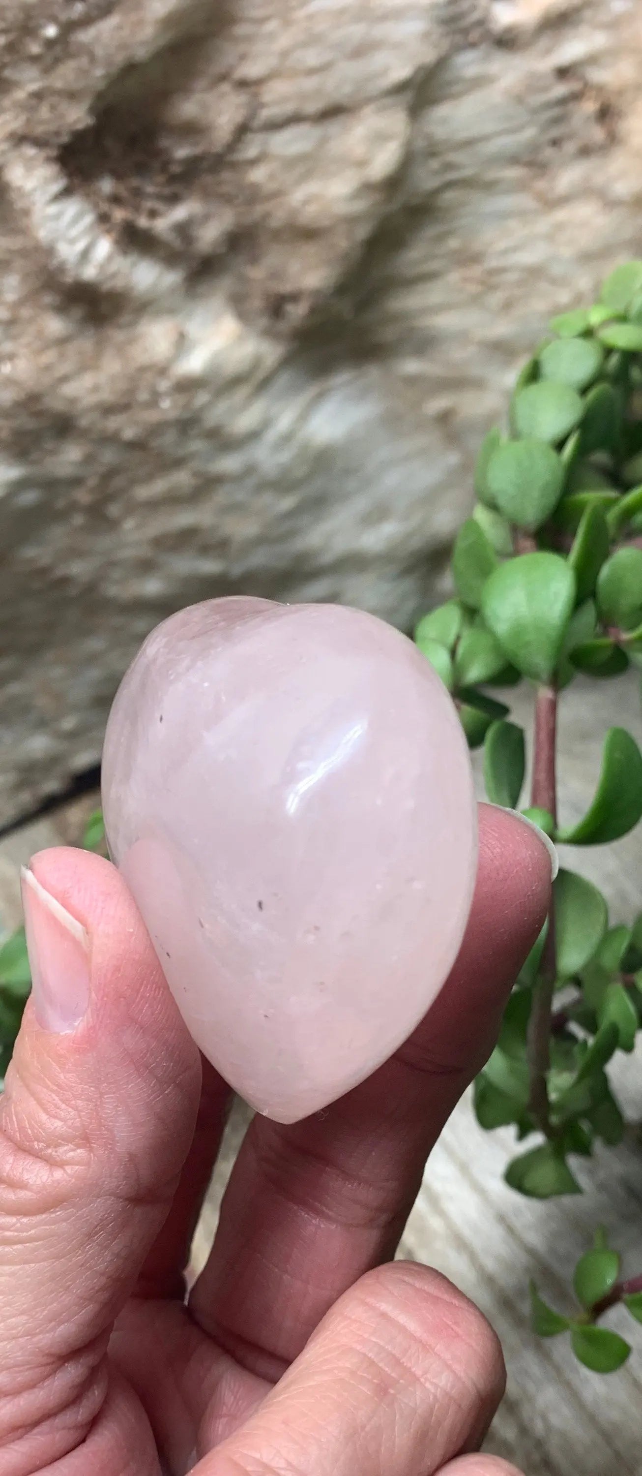 Rose Quartz Puffy Heart (Approx. 2” wide), Heart Healing, Love Stone Gift Item, Compassion HRT-0016 Shop Wholesale Crystals