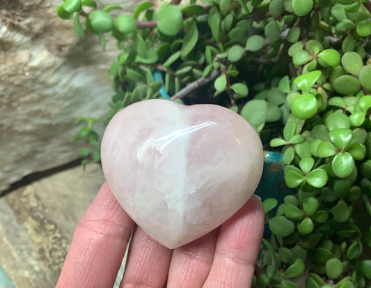 Rose Quartz Puffy Heart (Approx. 2 1/2” wide), Heart Healing, Love Stone Gift Item, Compassion HRT-0011 Shop Wholesale Crystals