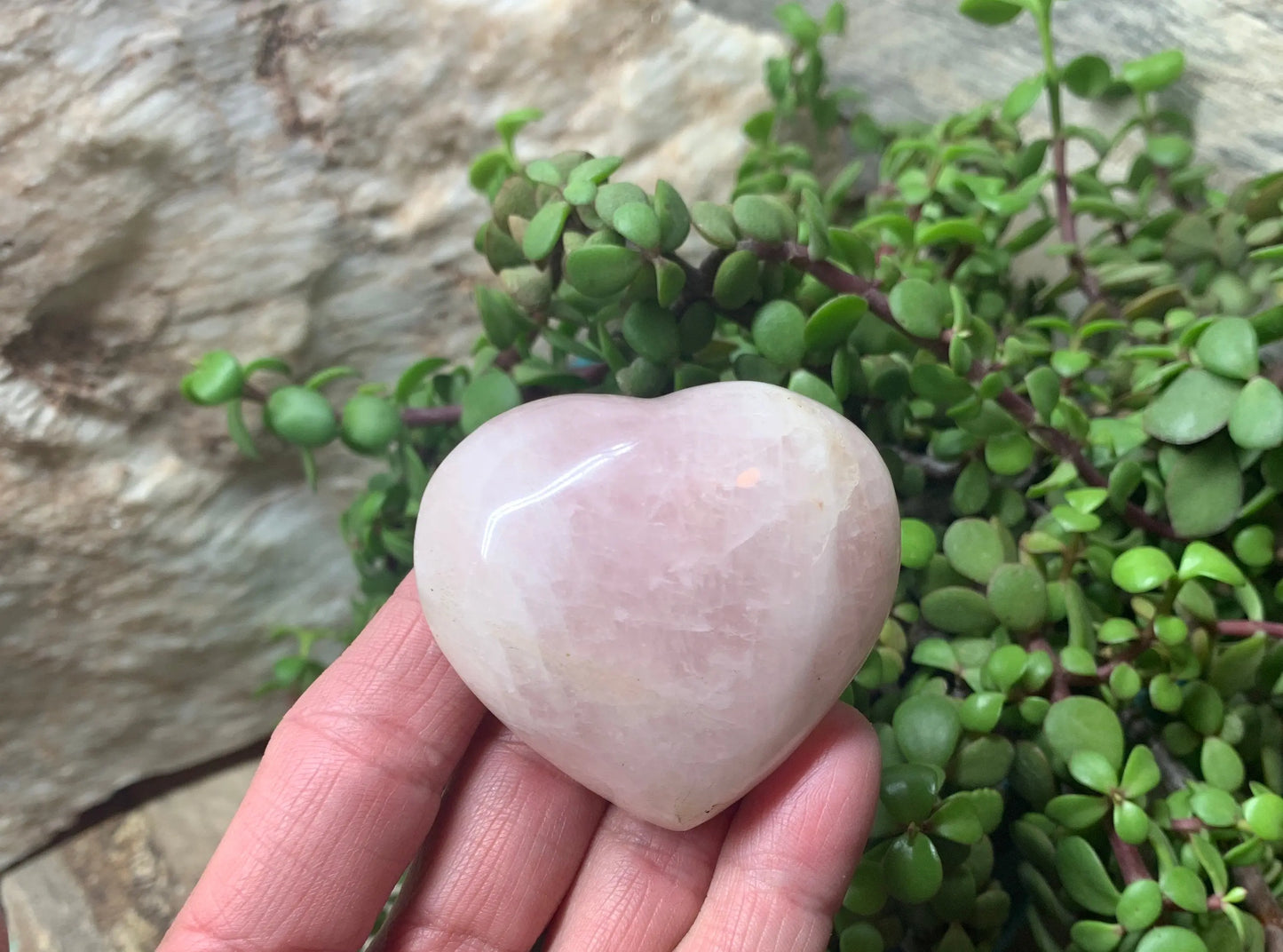 Rose Quartz Puffy Heart (Approx. 2 1/2” wide), Heart Healing, Love Stone Gift Item, Compassion HRT-0011 Shop Wholesale Crystals