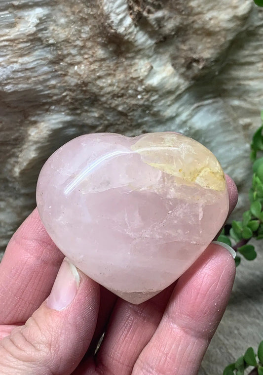 Rose Quartz Puffy Heart (Approx. 2 1/2” wide), Heart Healing, Love Stone Gift Item, Compassion HRT-0005 Shop Wholesale Crystals