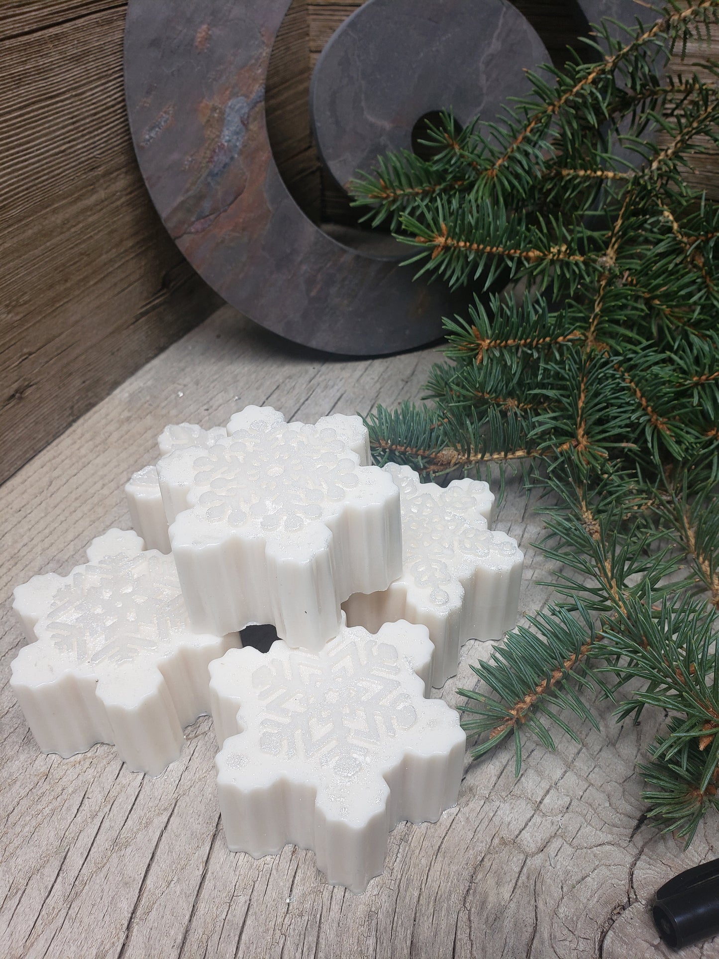 Winter Mint Snowflake Soap 3 oz., Natural, Smells like Winter BAH-0007