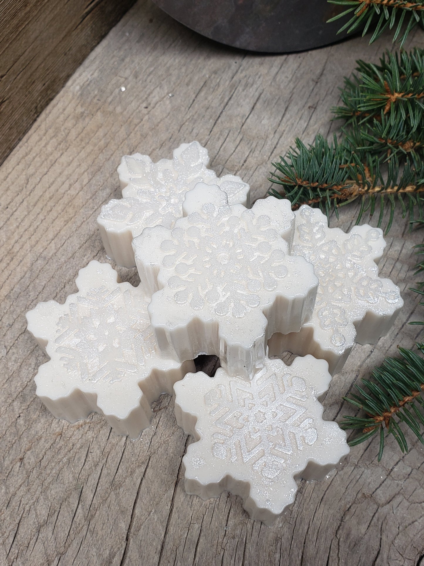 Winter Mint Snowflake Soap 3 oz., Natural, Smells like Winter BAH-0007