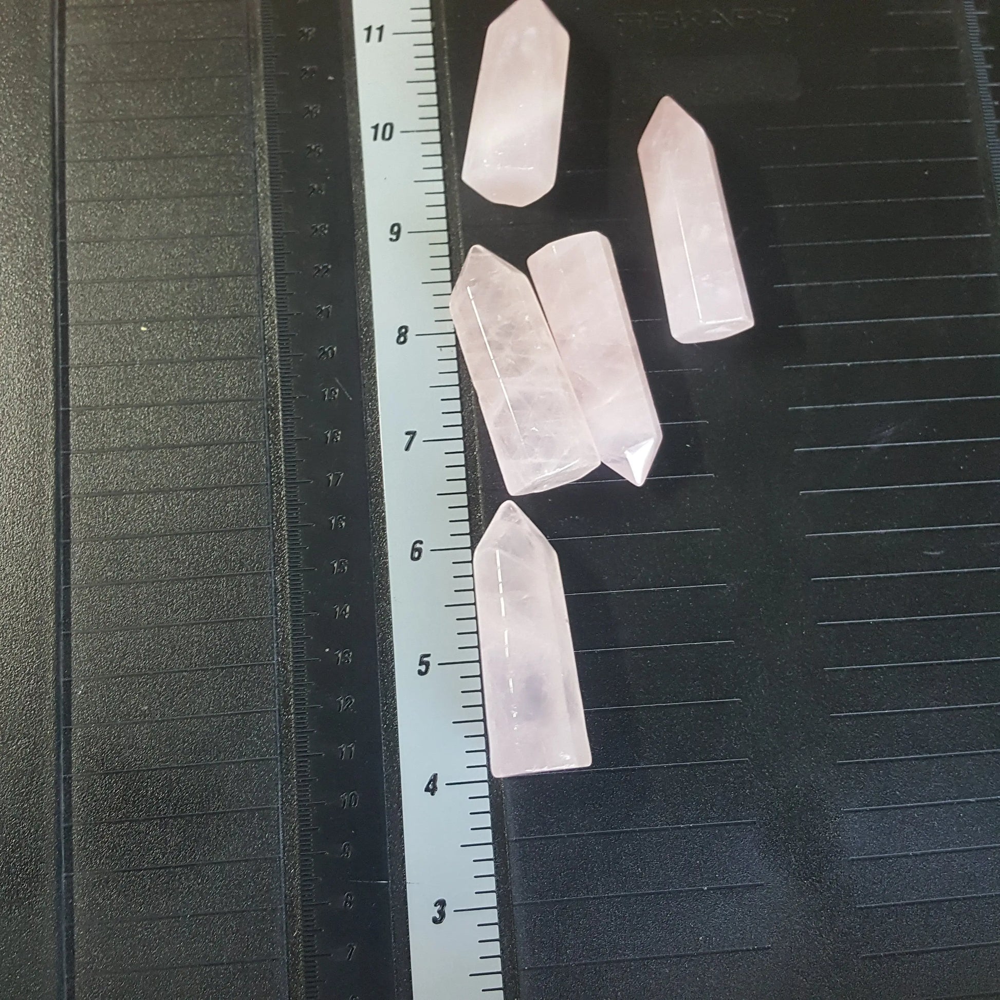 Rose Quartz Obelisk, 2 1/3" x 4/5", Large Pink Polished Quartz Crystal Point, For Crystal Grid Making BIN-0316 Shop Wholesale Crystals