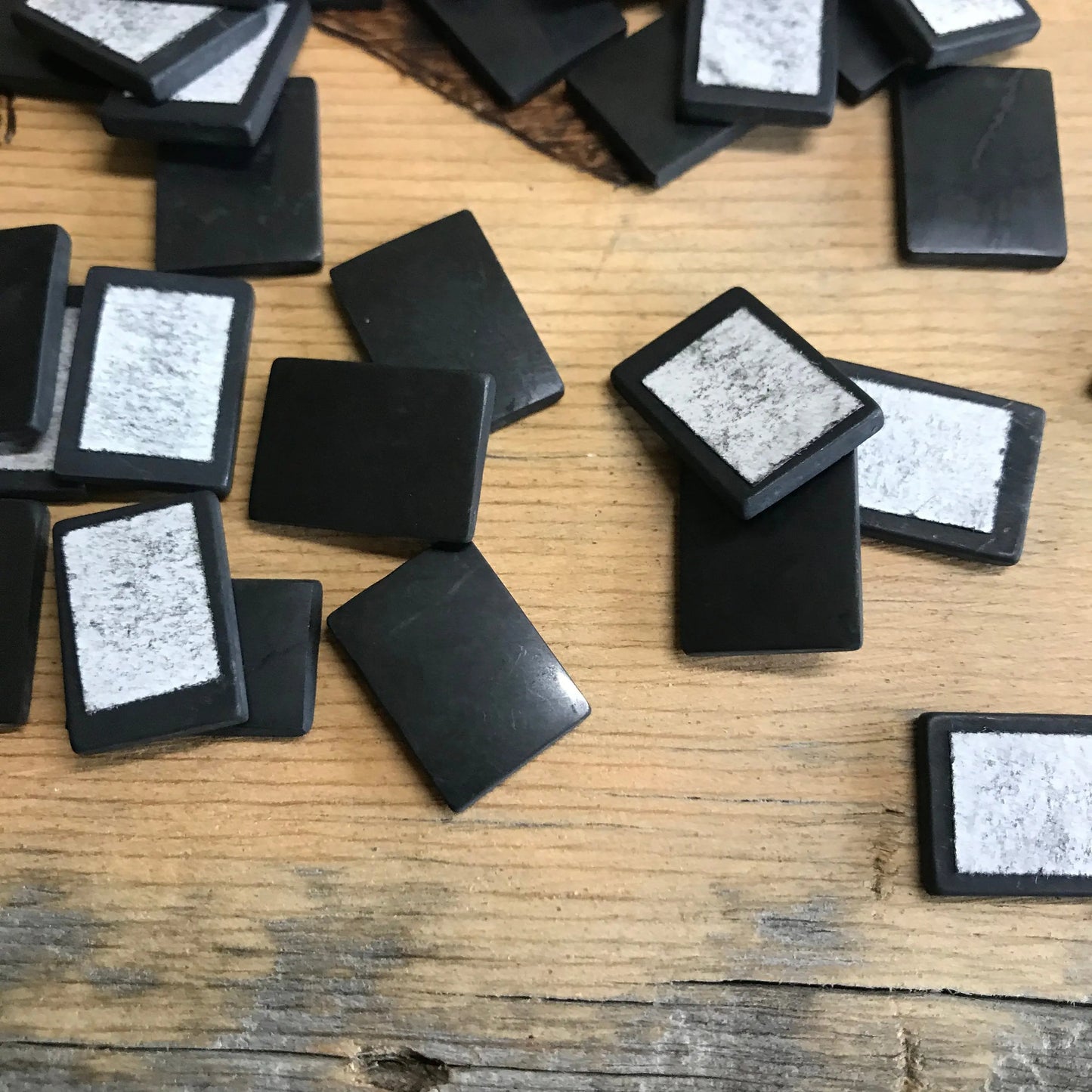Shungite Crystal Cell Phone Plate, (4/5"x 3/5") Supply for Grid or Crafts or Phone Case Making, for Protection from EMF, SLA-0004 Shop Wholesale Crystals