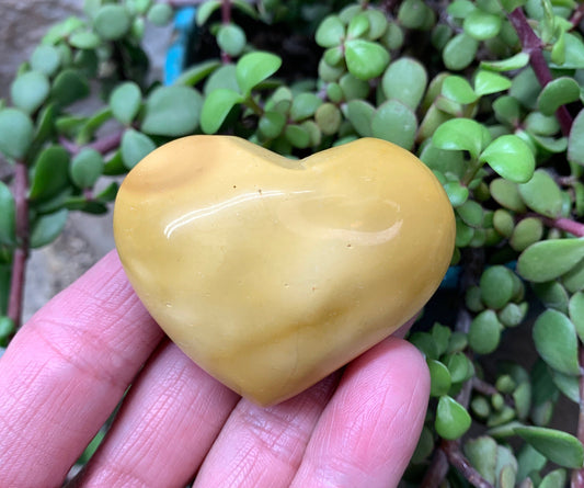 Mookaite Jasper Puffy Heart (Approx. 2 1/4”) Grounding, Protective, Manifesting, Gift Item HRT-0215