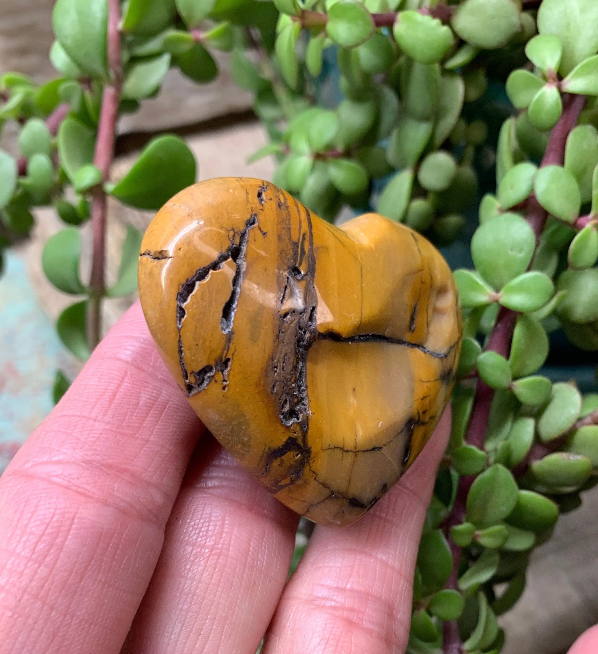 Mookaite Jasper Puffy Heart (Approx. 2 1/4”) Grounding, Protective, Manifesting, Gift Item HRT-0214 Shop Wholesale Crystals