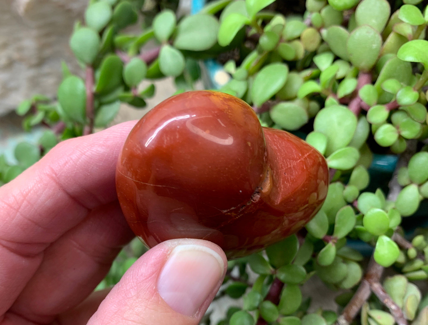 Mookaite Jasper Puffy Heart (Approx. 2 1/4”) Grounding, Protive, Manifesting, Gift Item HRT-0213