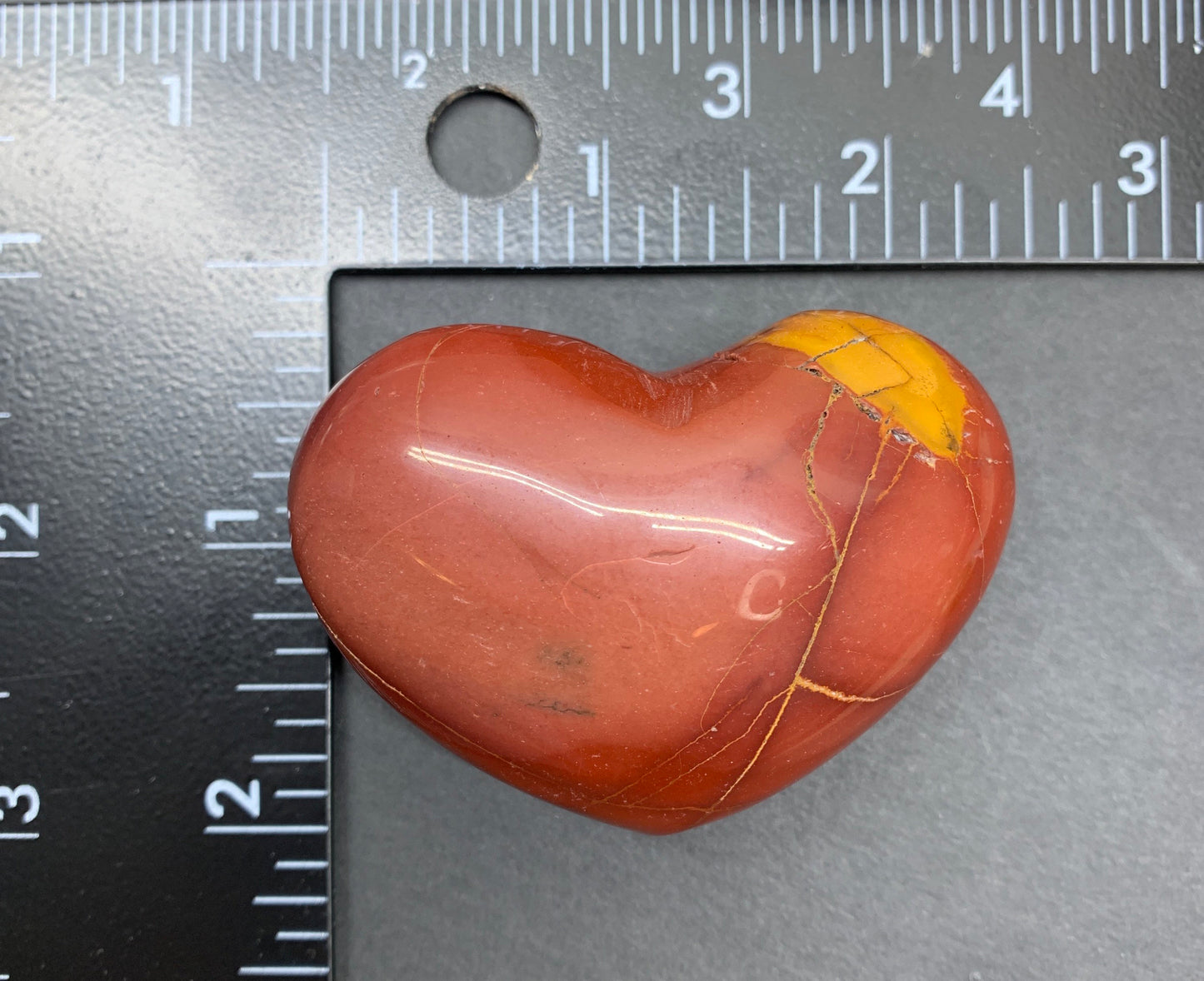 Mookaite Jasper Puffy Heart (Approx. 2 1/4”) Grounding, Protive, Manifesting, Gift Item HRT-0213