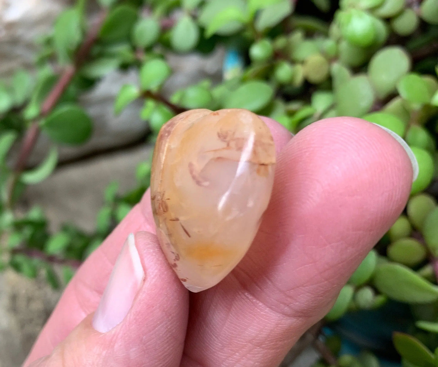 Carnelian Agate Quartz Puffy Heart, Beautiful, Polished, Creativity Stone, Passion, Manifesting Abundance (Approx. 1 1/4”)    HRT-0265 Shop Wholesale Crystals