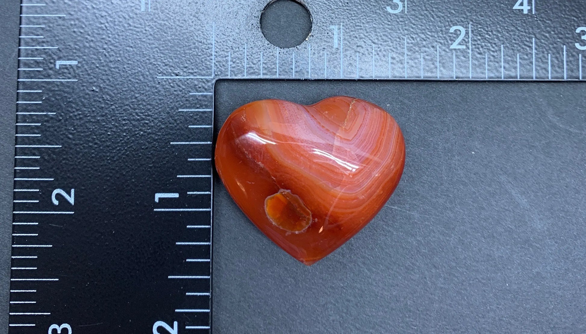 Carnelian Agate Quartz Puffy Heart, Beautiful, Polished, Creativity Stone, Passion, Manifesting Abundance (Approx. 1 1/2”)   HRT-0259 Shop Wholesale Crystals