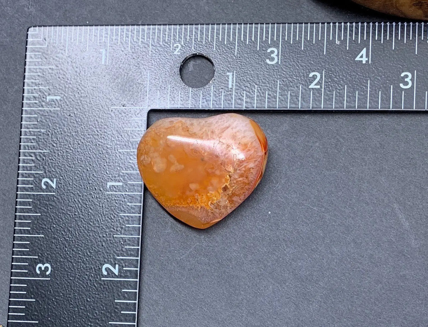Carnelian Agate Quartz Puffy Heart, Beautiful, Polished, Creativity Stone, Passion, Manifesting Abundance (Approx. 1 1/2”) HRT-0255 Shop Wholesale Crystals