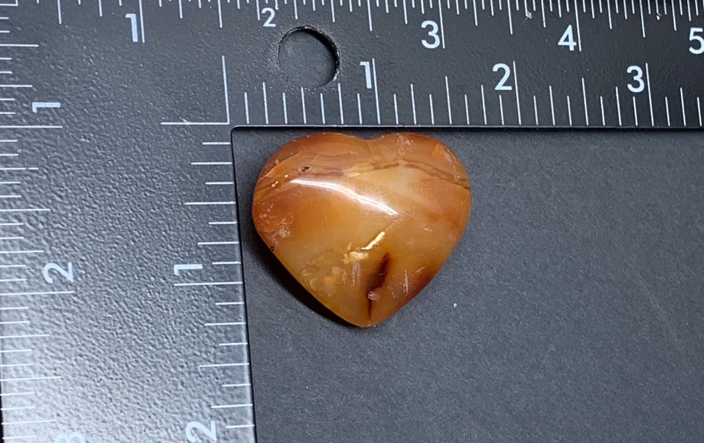 Carnelian Agate Quartz Puffy Heart, Beautiful, Polished, Creativity Stone, Passion, Manifesting Abundance (Approx. 1 1/2”) HRT-0254 Shop Wholesale Crystals
