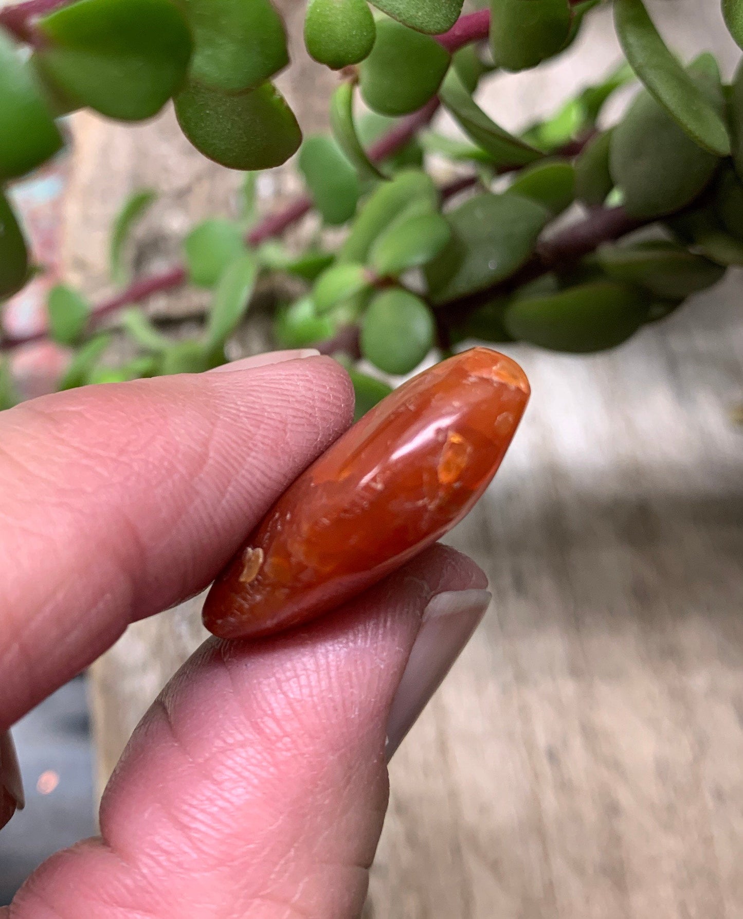 Carnelian Agate Quartz Puffy Heart, Beautiful, Polished, Creativity Stone, Passion, Manifesting Abundance (Approx. 1”) HRT-0251