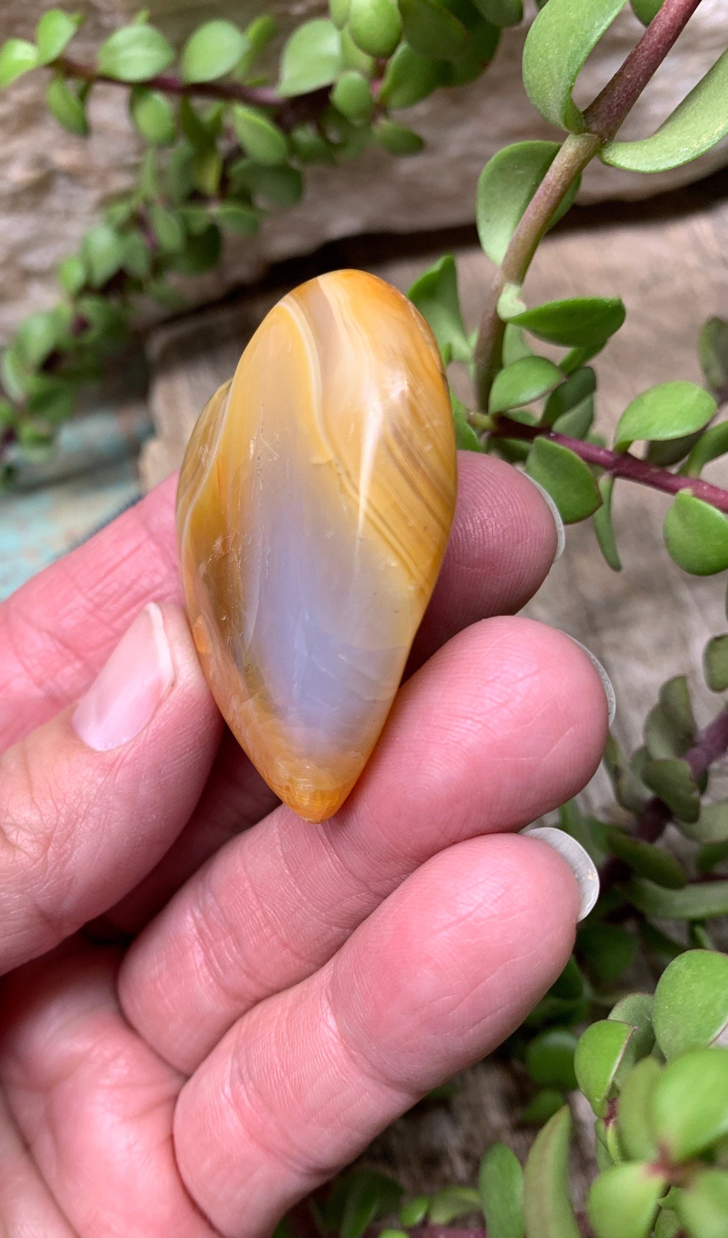 Carnelian Agate Quartz Puffy Heart, Beautiful, Polished, Creativity Stone, Passion, Manifesting Abundance (Approx.  2”)  HRT-0247