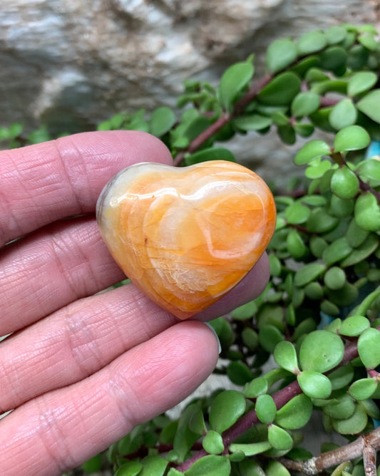 Carnelian Agate Quartz Puffy Heart, Beautiful, Polished, Creativity Stone, Passion, Manifesting Abundance (Approx. 1 1/2”) HRT-0241 Shop Wholesale Crystals
