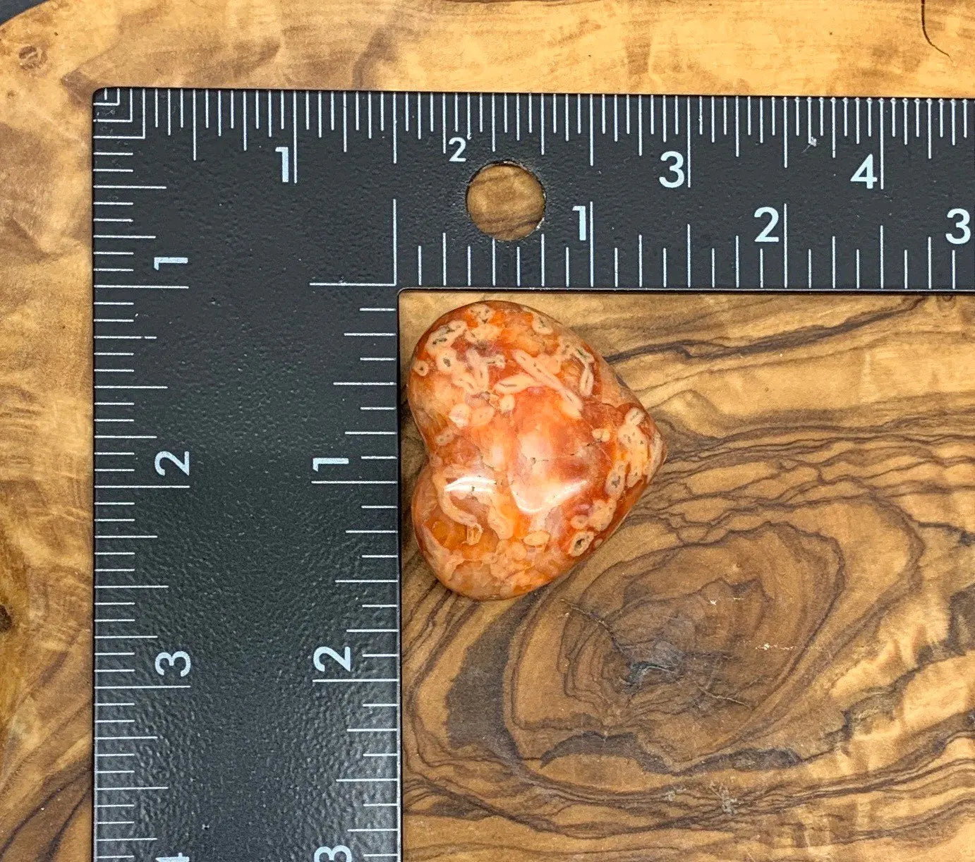 Carnelian Agate Quartz Puffy Heart, Beautiful, Polished, Creativity Stone, Passion, Manifesting Abundance (Approx. 1 1/4”) HRT-0238 Shop Wholesale Crystals