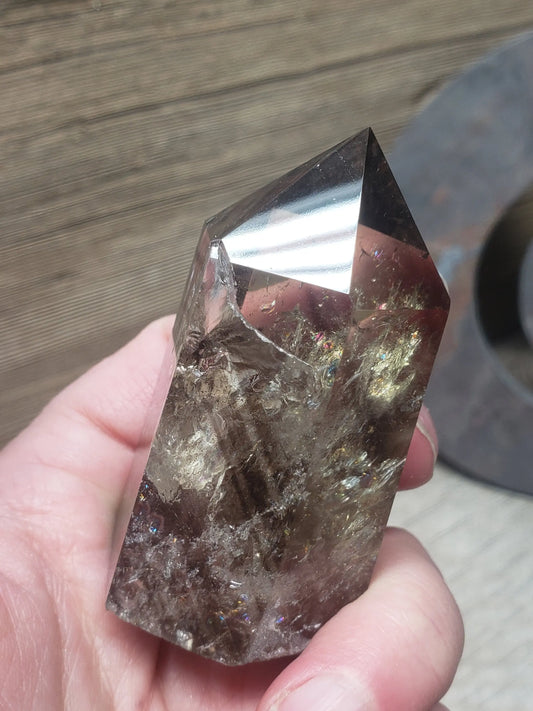 Smoky Quartz Obelisk, Natural, Beautiful, (Approx. 2 3/4”) One Crystal, Polished, Natural, for Home Decor, Grid OBL-0002 Shop Wholesale Crystals