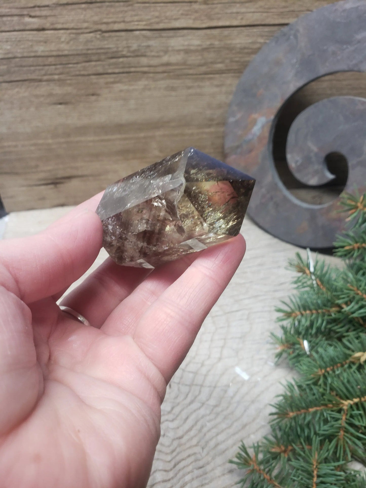 Smoky Quartz Obelisk, Natural, Beautiful, (Approx. 2 3/4”) One Crystal, Polished, Natural, for Home Decor, Grid OBL-0002 Shop Wholesale Crystals