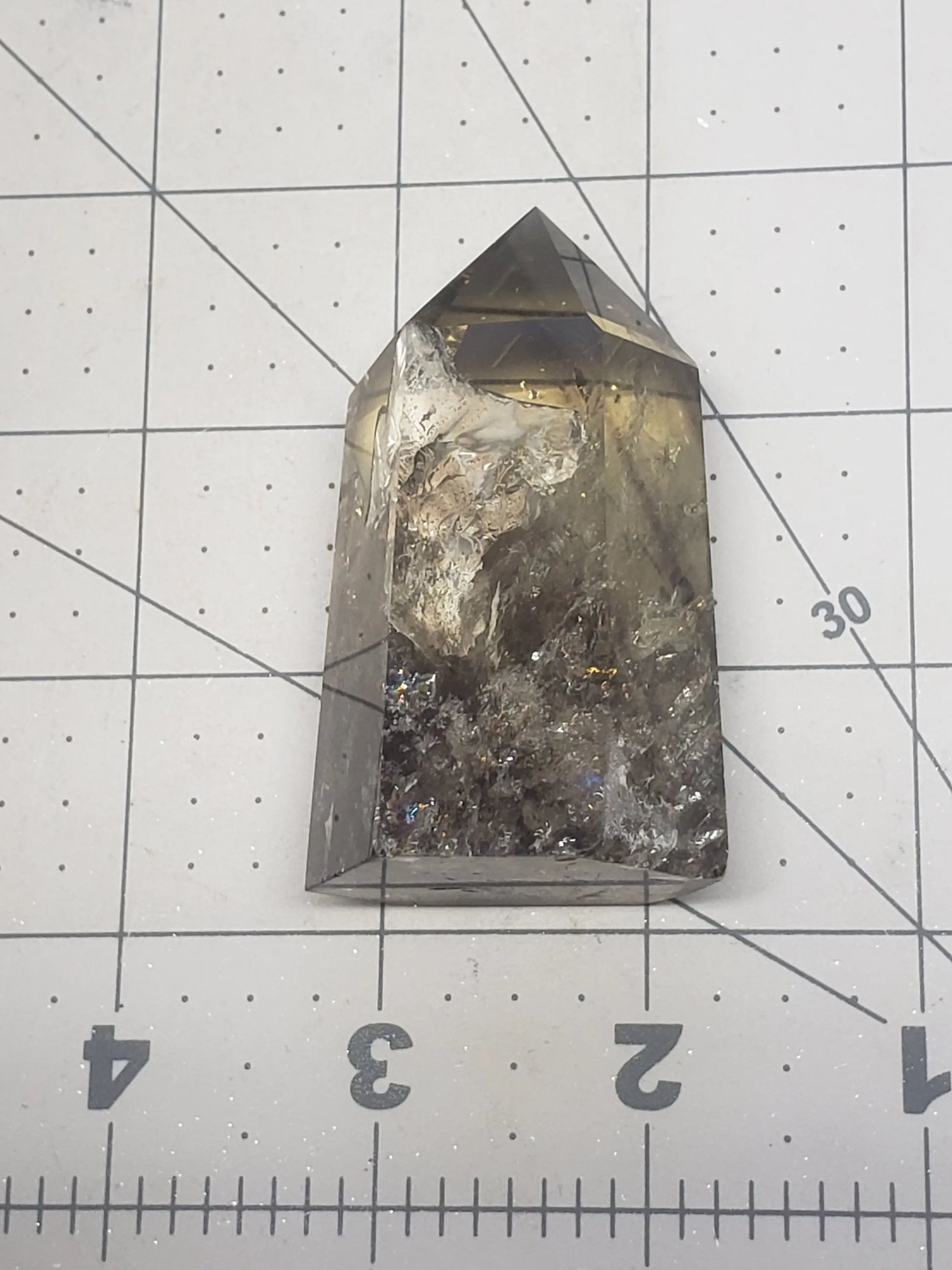 Smoky Quartz Obelisk, Natural, Beautiful, (Approx. 2 3/4”) One Crystal, Polished, Natural, for Home Decor, Grid OBL-0002 Shop Wholesale Crystals