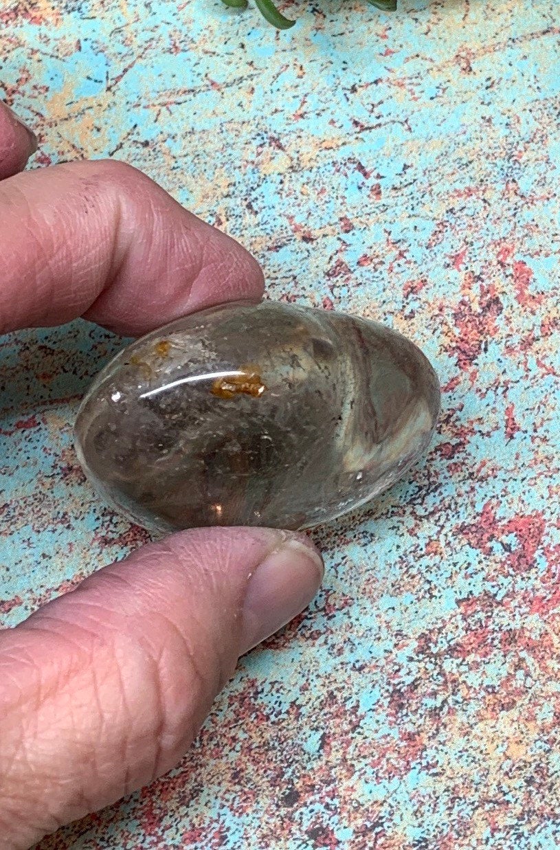 Clear Quartz Puffy Heart, Beautiful, Polished, Master Healer Stone, Consciousness, Manifesting Abundance (Approx. 2") HRT-0201