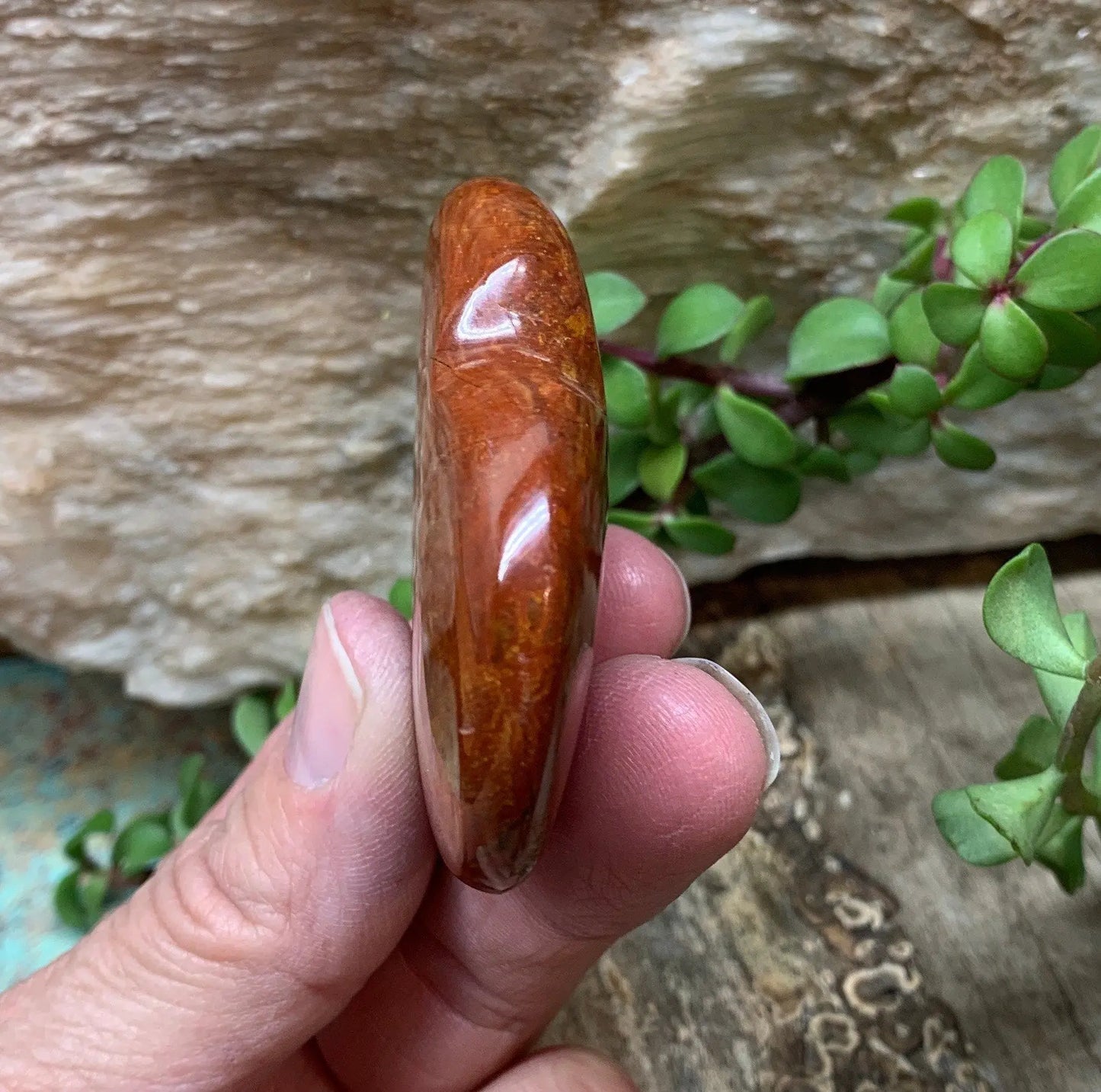 Red Jasper Puffy Heart, grounding & stabilizing, gift item (Approx. 2 “ ) HRT-0192 Shop Wholesale Crystals