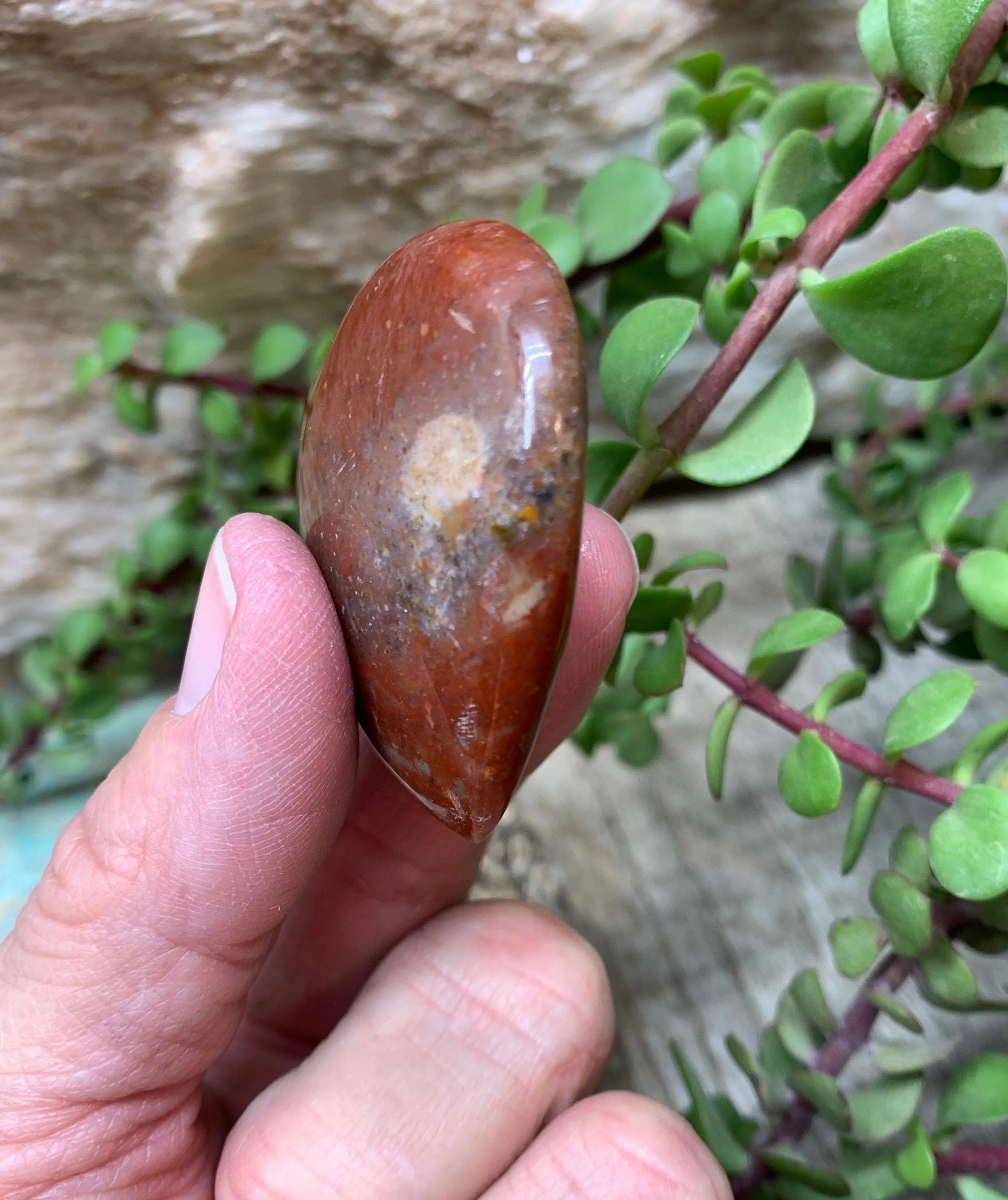 Red Jasper Puffy Heart, grounding & stabilizing, gift item (Approx. 2 “ ) HRT-0190 Shop Wholesale Crystals